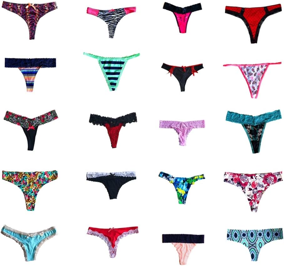 Dircho Women Underwear Variety of Panties Thong G-string T-back Tanga Pack of 10&20 - Image 5