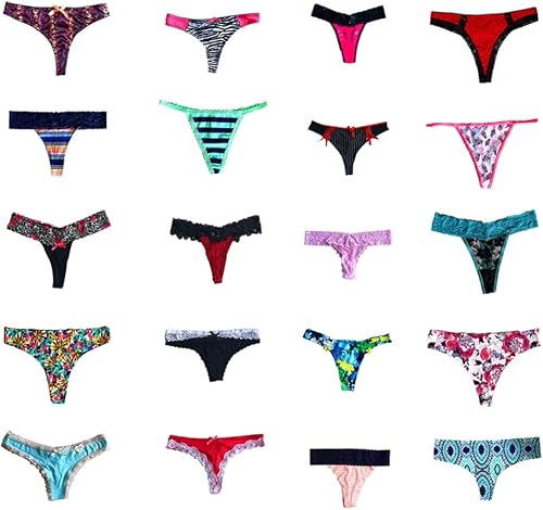 Miniatura 5 de Dircho Ropa interior para mujer, variedad de calzones, tanga, tanga, tanga, paquete de 10 y 20