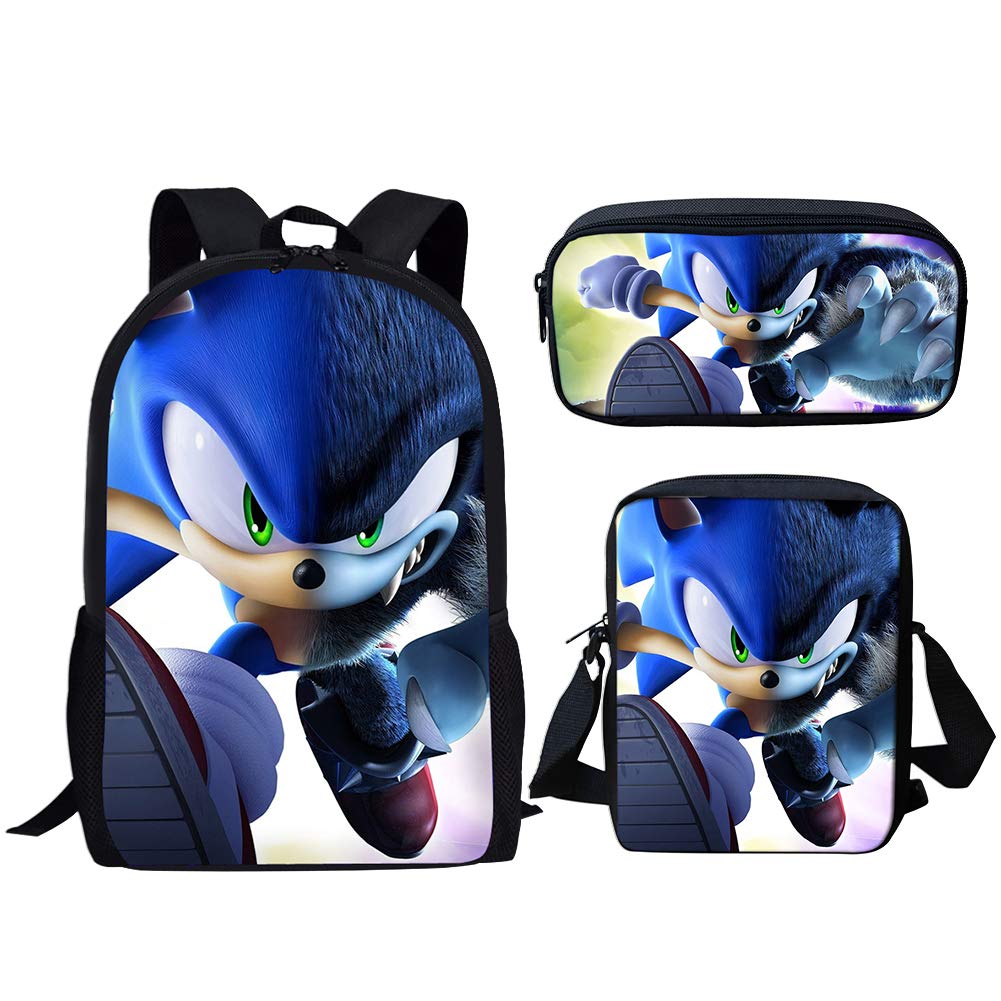 sonic the hedgehog backpack set