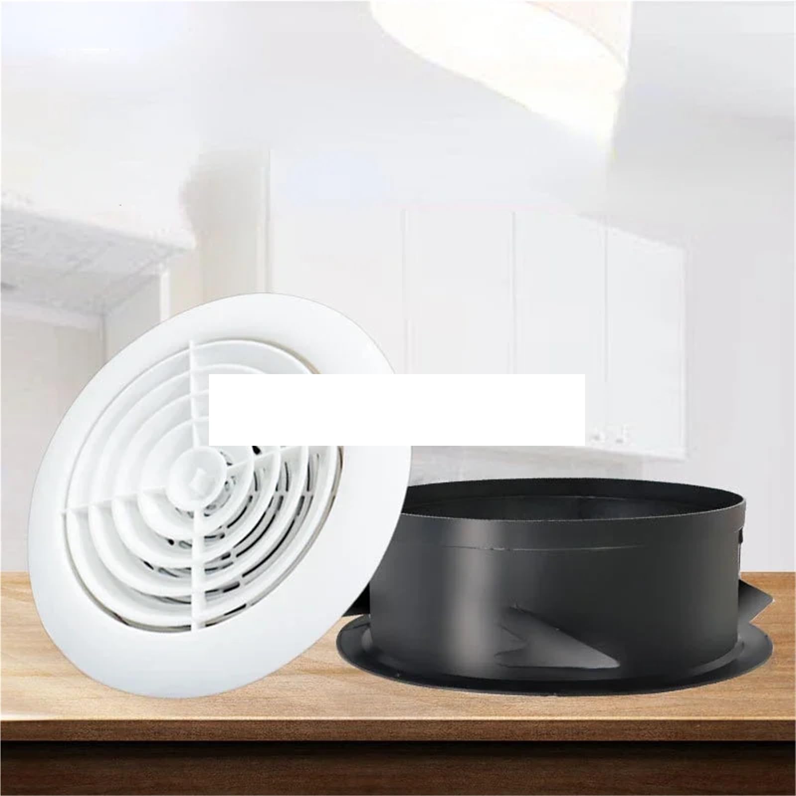 Abdeckung für Lüftungskanäle 1 STÜCK 3 "4“ 5“ 6“ 8“ Weiß ABS-Kunststoff Runde Air Vent Grill Abdeckung Diffusor Belüftung Kanalschlauch Jalousie Wand Decke Montiert(Flower Type,5Inches (125mm))