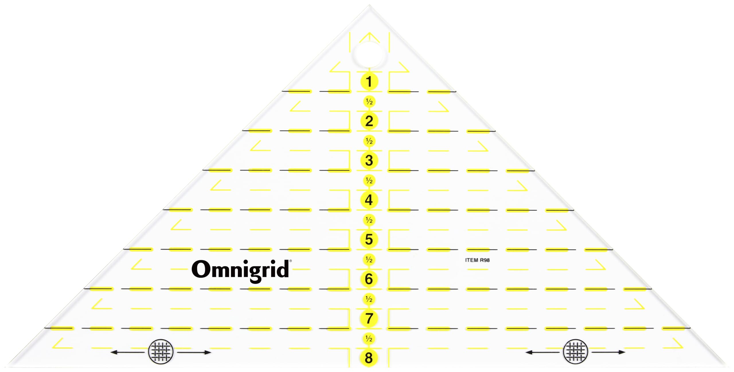 Prym - Omnigrid (8inch) 1/4 Square Quick Triangle Ruler - 1 Unit