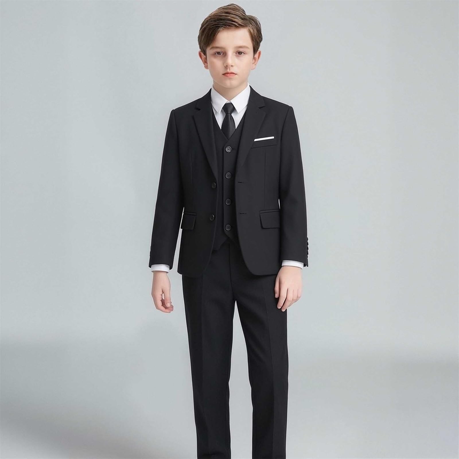 Generico Elegante completo con pantaloni per ragazzi, perfetto per occasioni speciali ed eventi scolastici