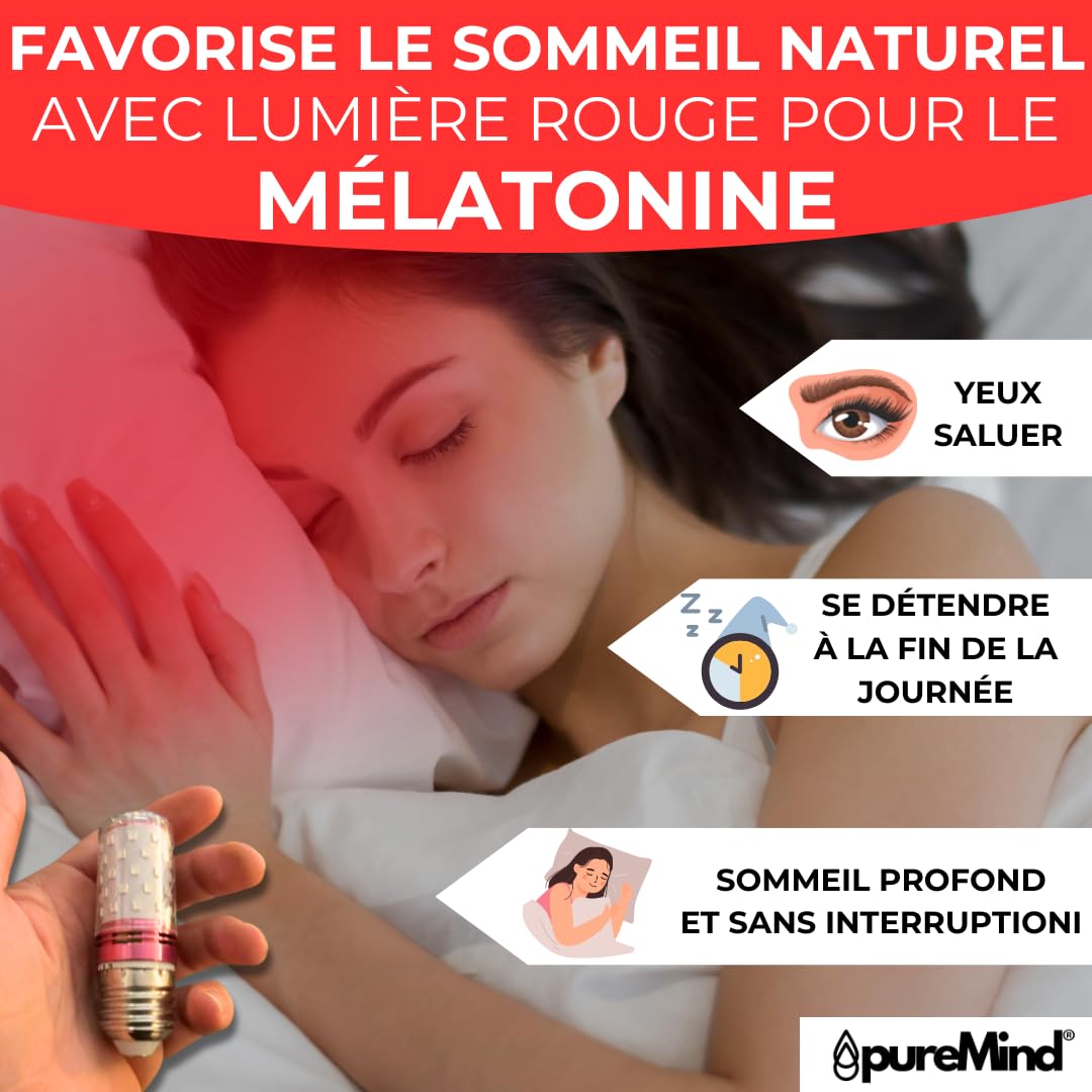Helight Sleep Avis Médical Lampe De Lecture à Lumière Rouge - Stimule La Mélatonine Et Le Biorythme Pour Un Infrared Light Therapy