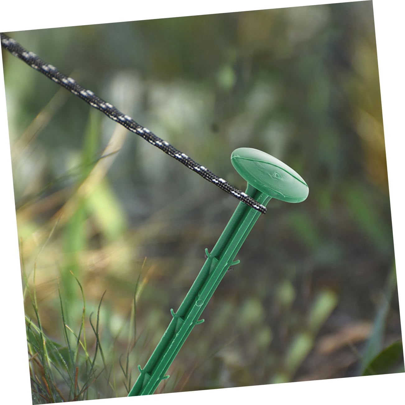 HANABASS Picchetti da Giardino Resistenti e Non Facili da Rompere 150 Pezzi in Plastica Verde per Fissaggio Telo Pacciamatura e Teli da Giardino per Uso Esterno