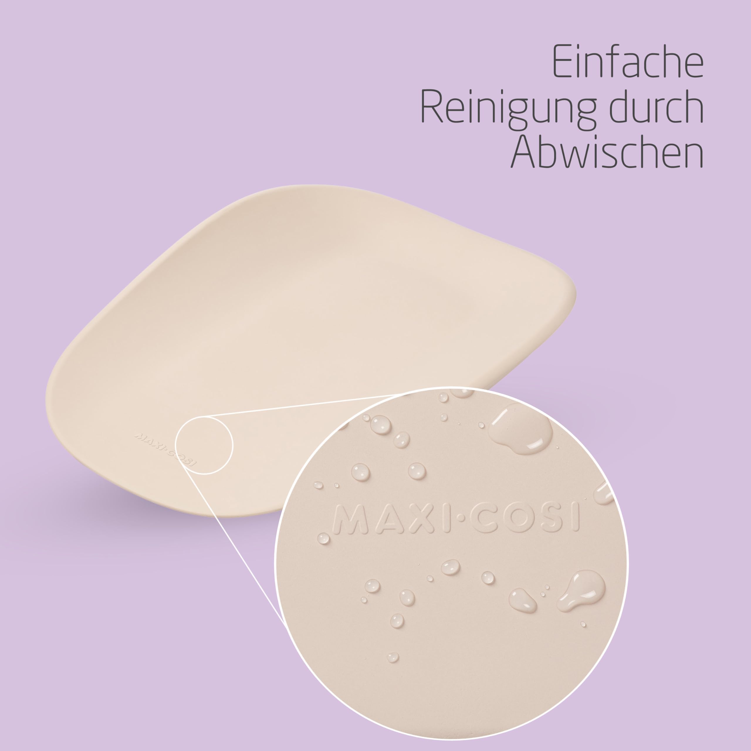 Maxi-Cosi Mavis, Baby Wickelauflage, 50x70cm, Ab der Geburt, Babys u. Kleinkinder, Hohe gebogene Ränder, Pflegeleicht, Rutschfeste Unterseite, Weicher Schaumstoff, Wickeltischauflage, Muted Terra