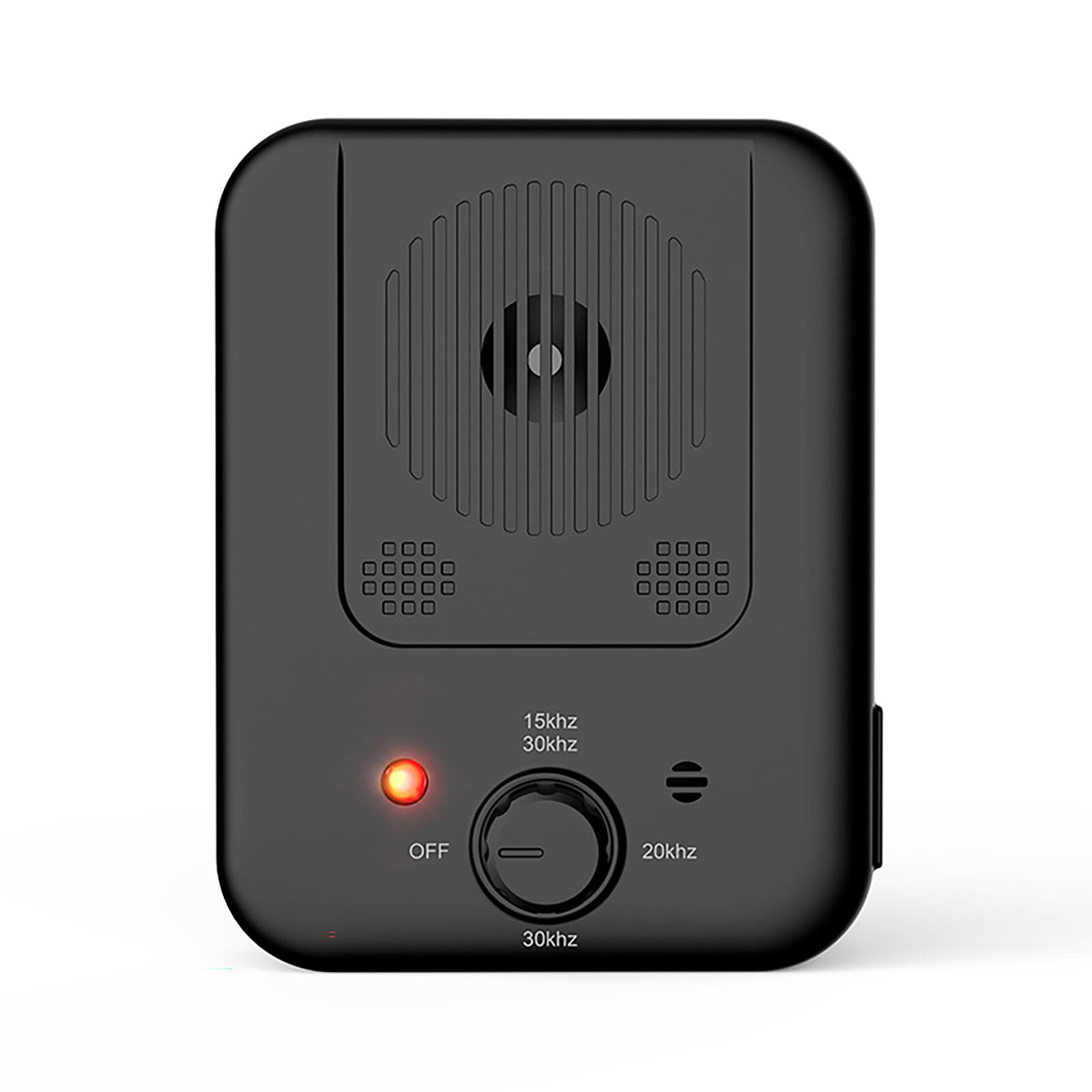 Dispositivo deterrente per l'abbaio di cani a ultrasuoni, nero, ricaricabile tramite USB, gamma di frequenza 15-30 kHz, impermeabile IPX4, controller antiabbaio per interni ed esterni, con 3 livelli