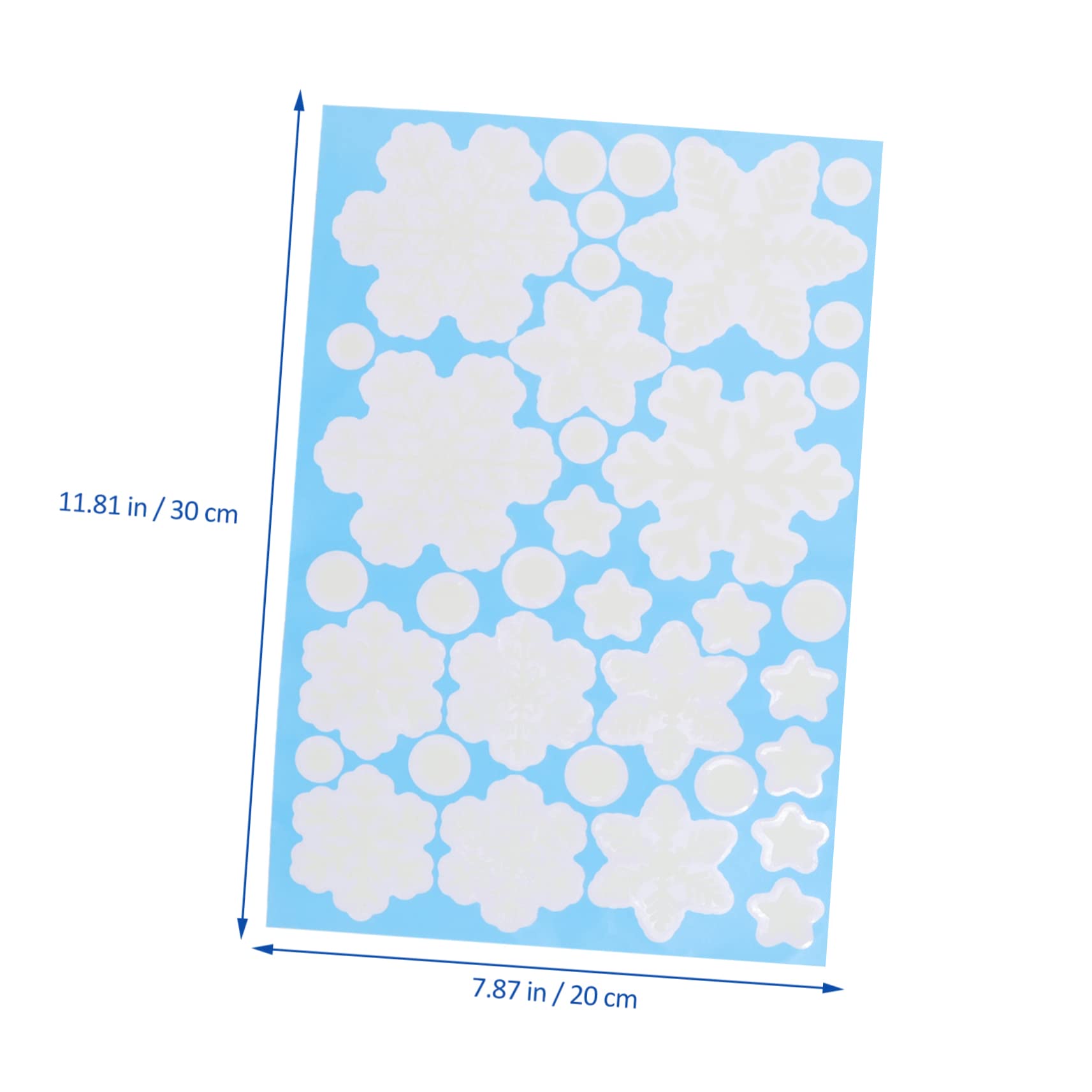 FRCOLOR 14blätter Weihnachtliche Schneeflocken Aufkleber Pvc Sticker Für Fenster Und Dekoration Weihnachtsdeko Für Zuhause Und Geschäfte