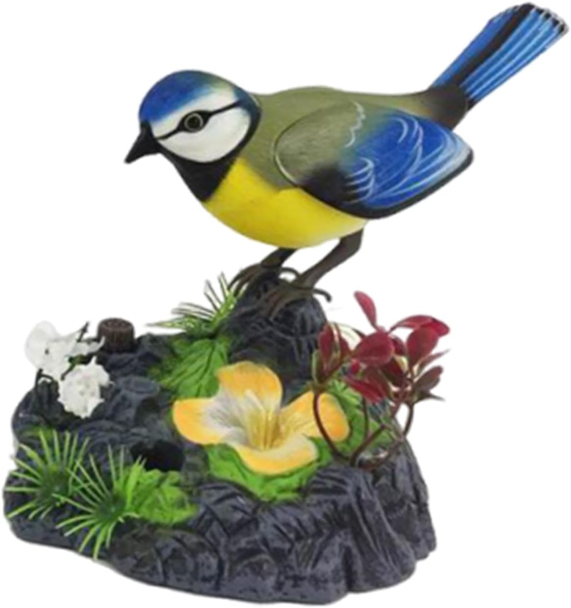 Singing Chirping Bird Toy Lifelike Talking Bird Toy for Table Home Accessory