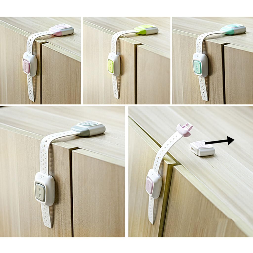 Multipurpose Child Proof Locks Baby Lock Strap for Furniture Kitchen Ovens Toilet for Seat Closet Refriger