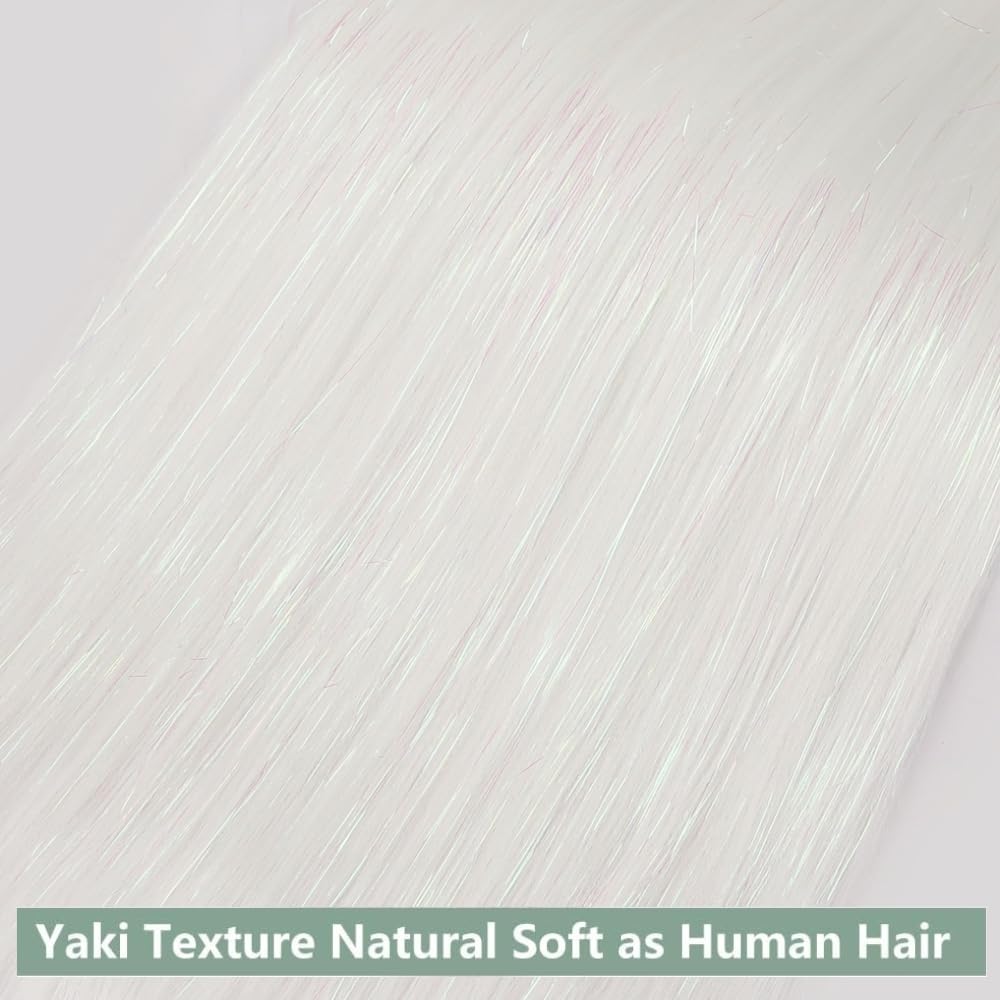 YDDM Capelli Per Treccine Africane Morado Extension Treccine Texture Yaki Easy Install per Principianti 32 Pollici 3 Pezzi Capelli Leggeri e Naturali per Box Braids, Twist e Crochet — view 195