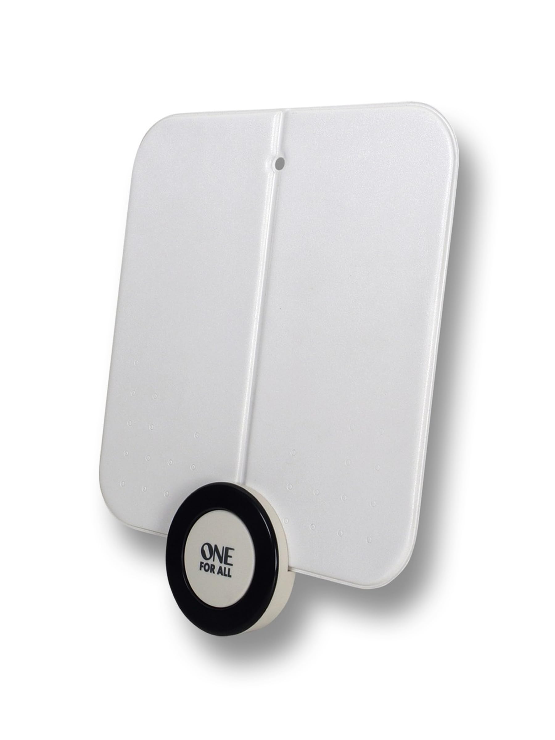 Antenna da interni amplificata One For All - Pronta per il DTT nel raggio di 25km -Antenna ultrapiatta digitale - Antena Interna HDTV -bianca - SV9215