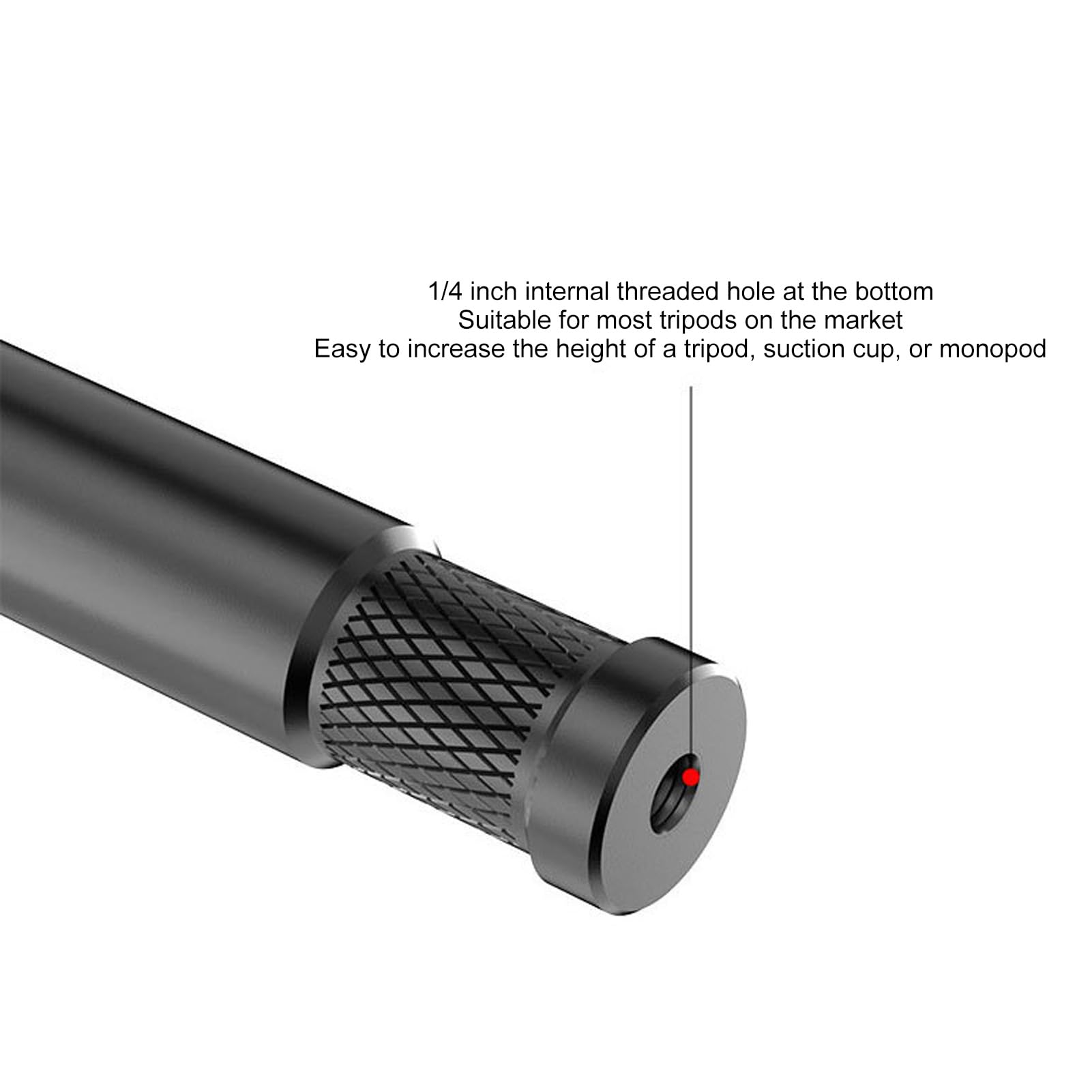 Amazon | 自撮り棒 延長棒 1/4インチネジ アルミ合金製 軽量 長さ15cm