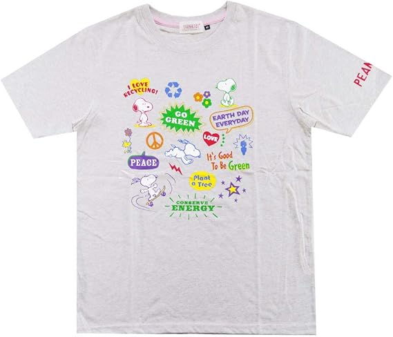 Amazon スヌーピー プリント 半袖 Tシャツ メンズ グッズ Peanuts 犬 Spsn b Tシャツ カットソー 通販