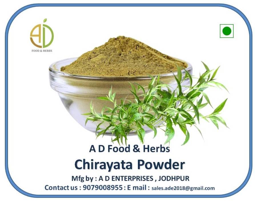 A D Food & Herbs Chirayata Powder/Bitterstick/Kalmegh/Andrographis paniculata/Swertia Chirata Powder Pure and Natural Combo Packs (50 Gms x pack of 3) - Image 3 thumbnail
