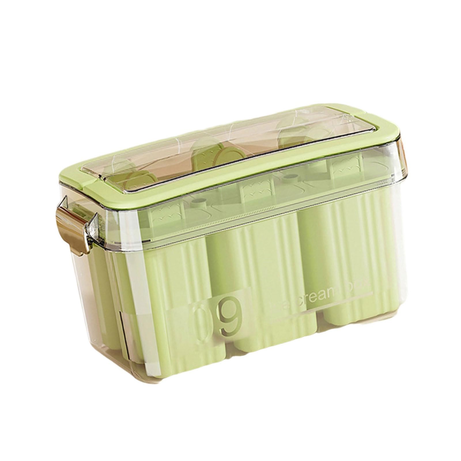 Xinsheinelry Food Grade Ice Lolly Molds with Concealed Handle Ice Popsicles with Protective Lid for Chilling Dessert Cake Popsicles Molds