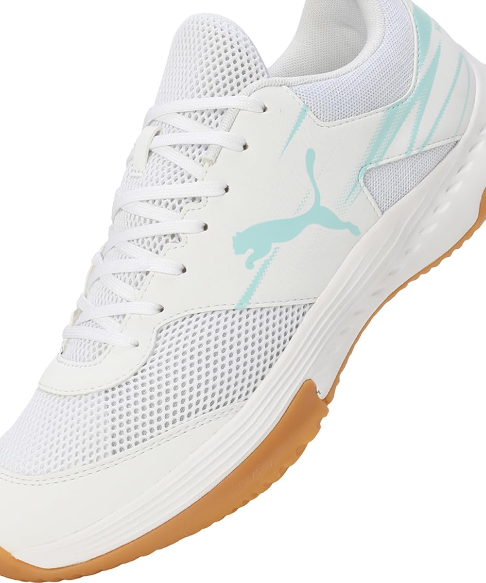 PUMA VARION II, Unisex Hallenturnschuh, Electric Peppermint White-Gum,