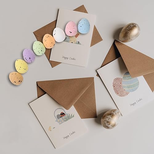 Miniatura 3 de Vaguelly Mini huevos de Pascua, 100 huevos moteados, huevos de espuma surtidos, huevos pequeños artificiales coloridos para Pascua, fiestas de