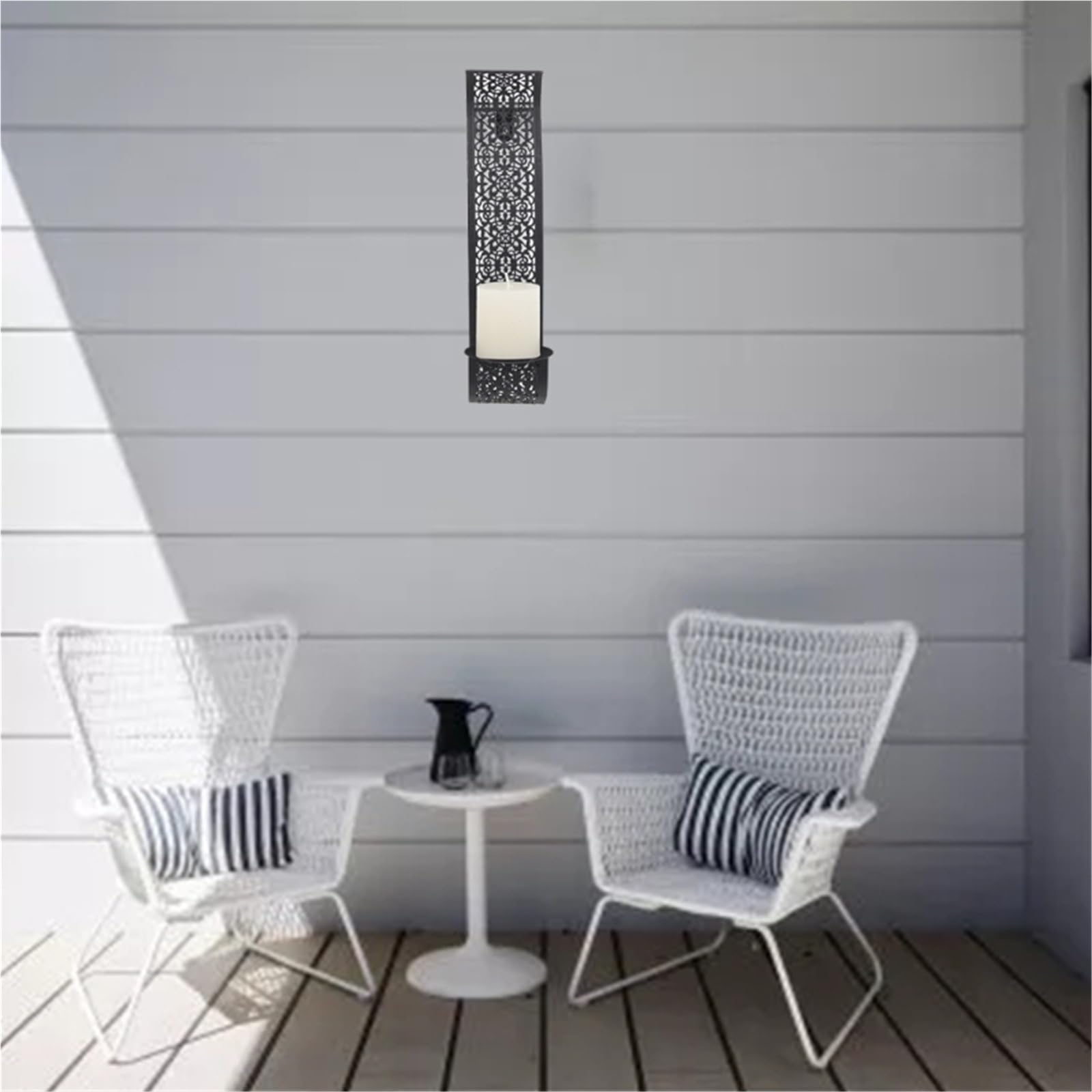 Wandkerzenständer 2 stücke Einfache Wand Lampe Kerzenhalter Wohnzimmer Badezimmer Dekoration Kreative Schmiedeeisen Wand Kerzenhalter Für Badezimmer