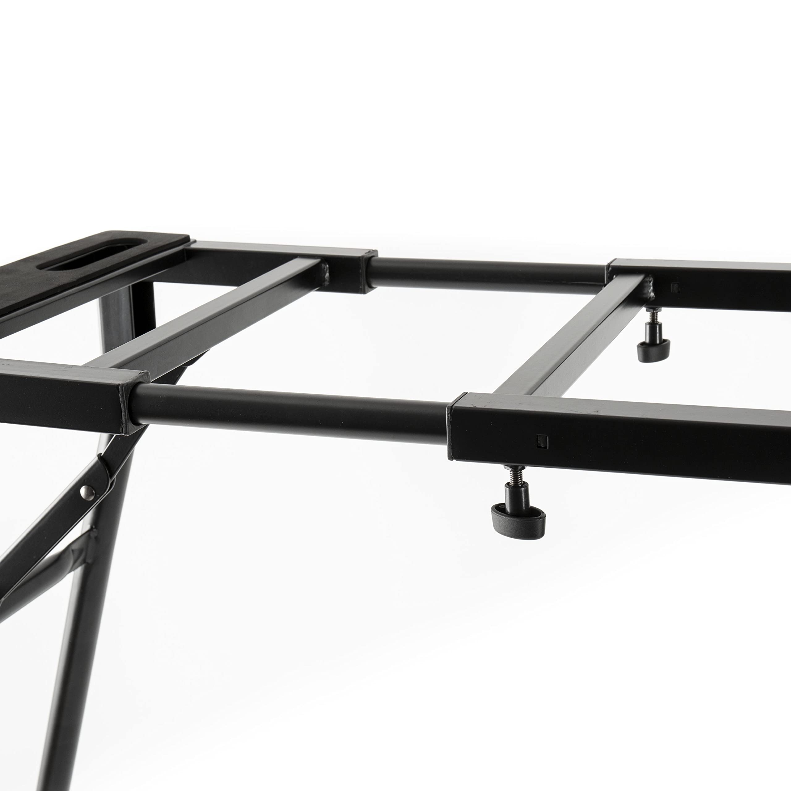 MUSIC STORE MXS-A1B Keyboardtisch, Universeller Ständer für Keyboards und Synthesizer, Einstellbar, Zusammenklappbar, Gummifüße für Sicheren Stand, Höhe 630-970 mm, Belastbarkeit bis 80 kg