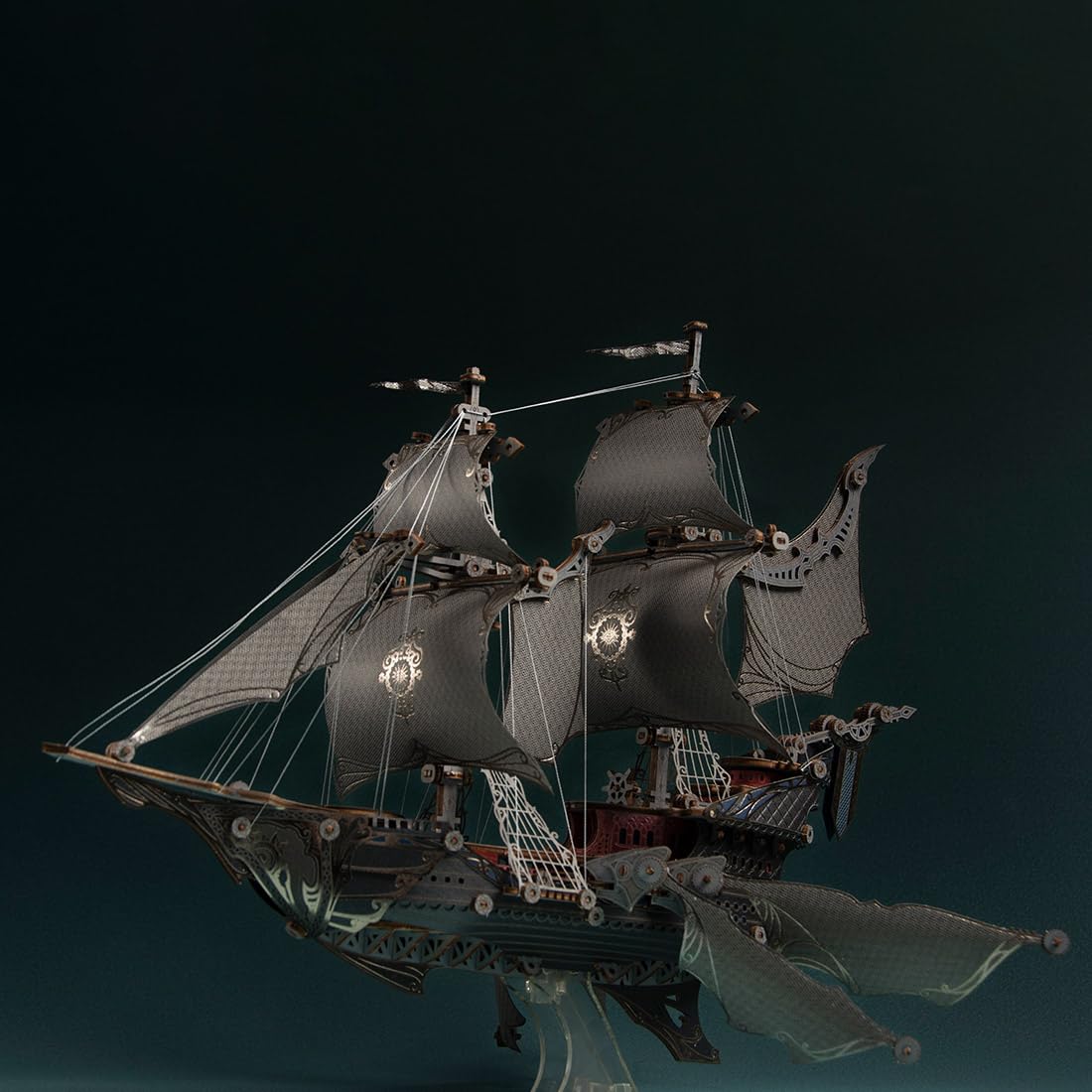 Puzzle in legno 3D, elfo vittoriano, nave a vela, pirati, decorazione, regalo per adulti (nave elfa)