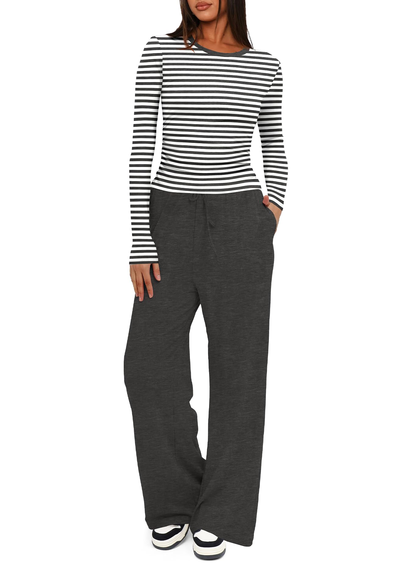 Ensemble décontracté automne chic idéal pour le homewear et les sorties quotidiennes - 6