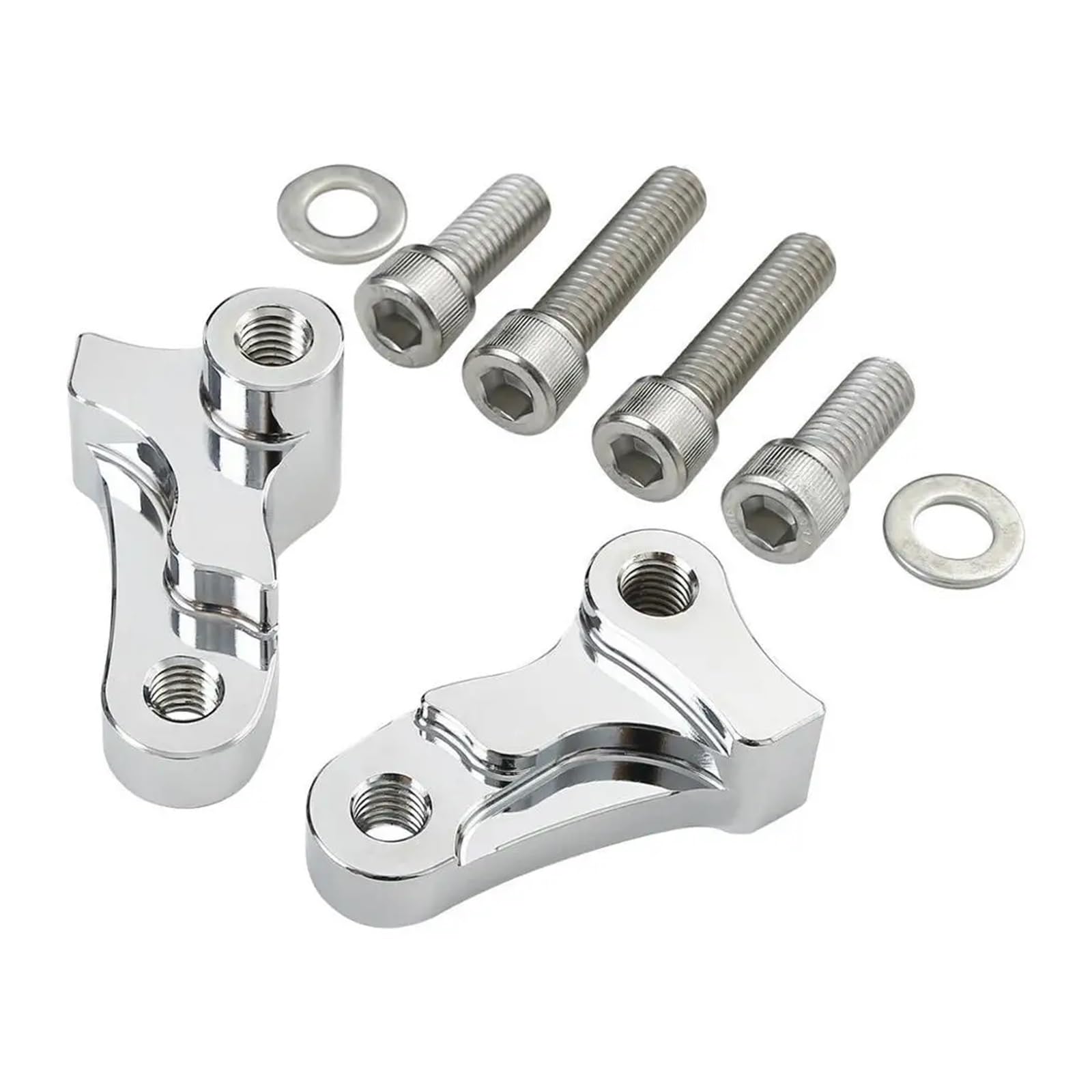 Drop Rear Lowering Slam Kit Kompatibel mit Harley Dyna Low Rider Fat Street Bob 2006-2017 Motorrad(Black)