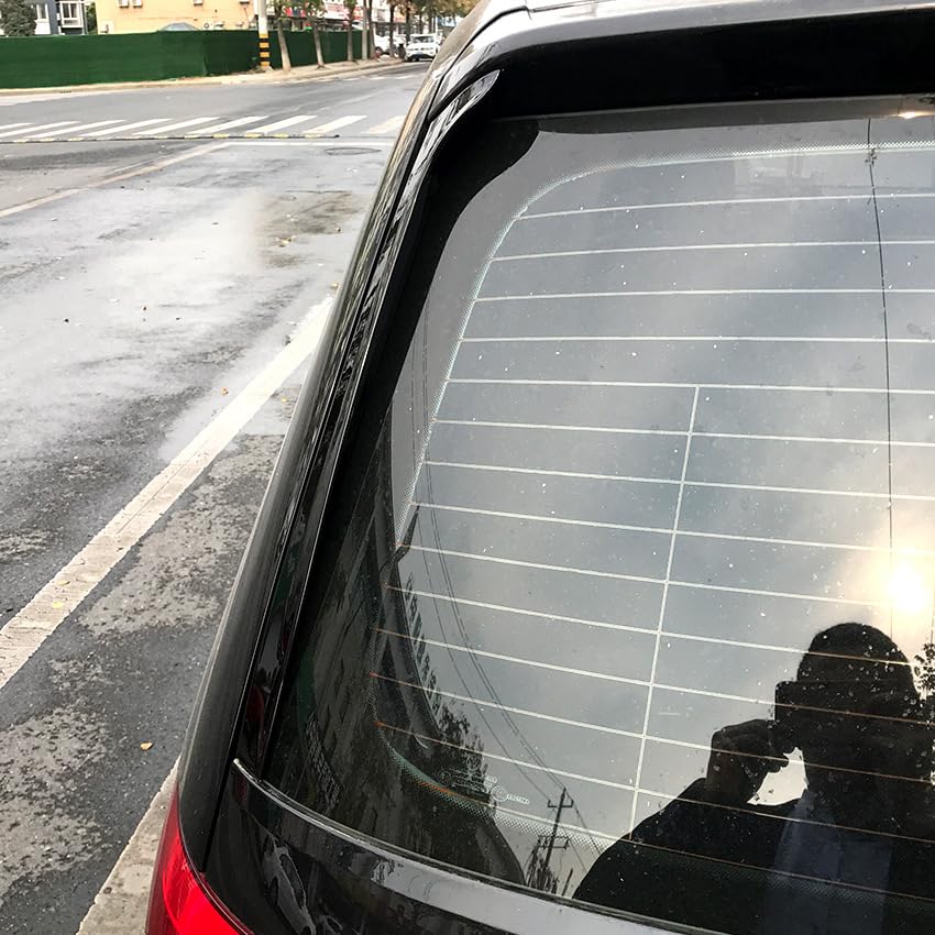 2 Pezzi Spoiler Laterale per Lunotto Posteriore per VW Touran 2016+, ABS Ricambio per L'ala Esterna del Lunotto Posteriore Sinistro Destro