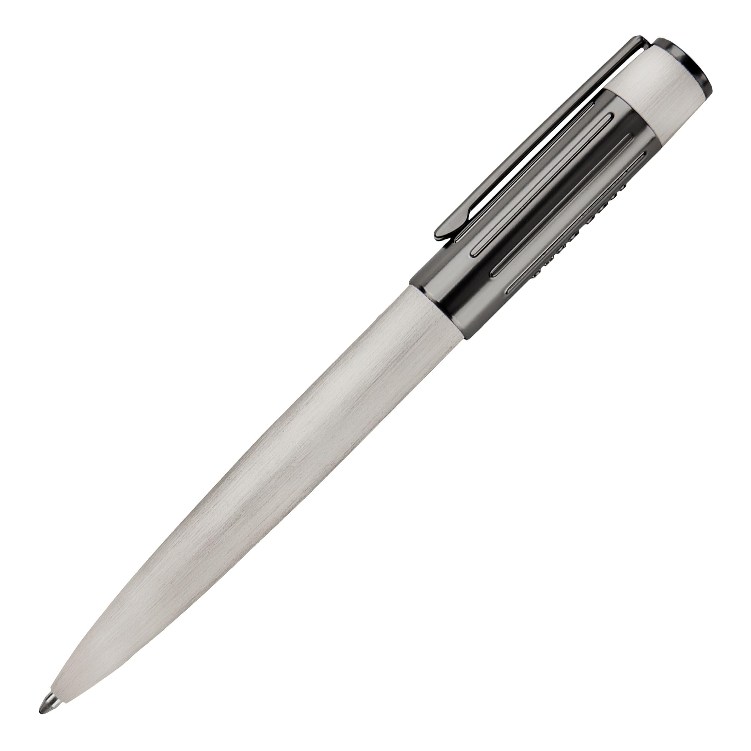 BOSS Hugo - Bolígrafo Gear Ribs (Chrome)