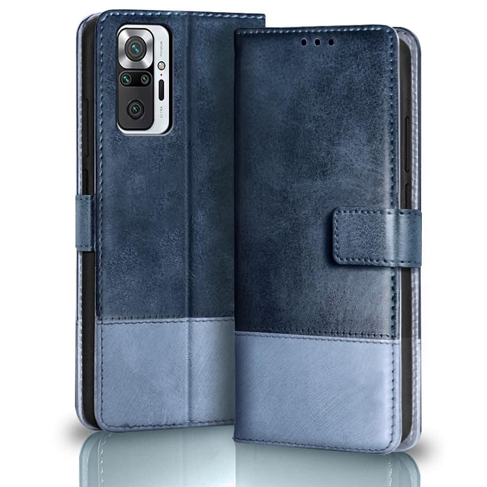 TheGiftKart Flip Back Cover Case for Redmi Note 10 Pro/Pro Max | Dual-Color Leather Finish | Inbuilt Stand & Pockets | Wallet Style Flip Back Case Cover for Redmi Note 10 Pro/Pro Max (Blue & Sky) (B0CJVJZY19) Amazon Price History, Amazon Price Tracker