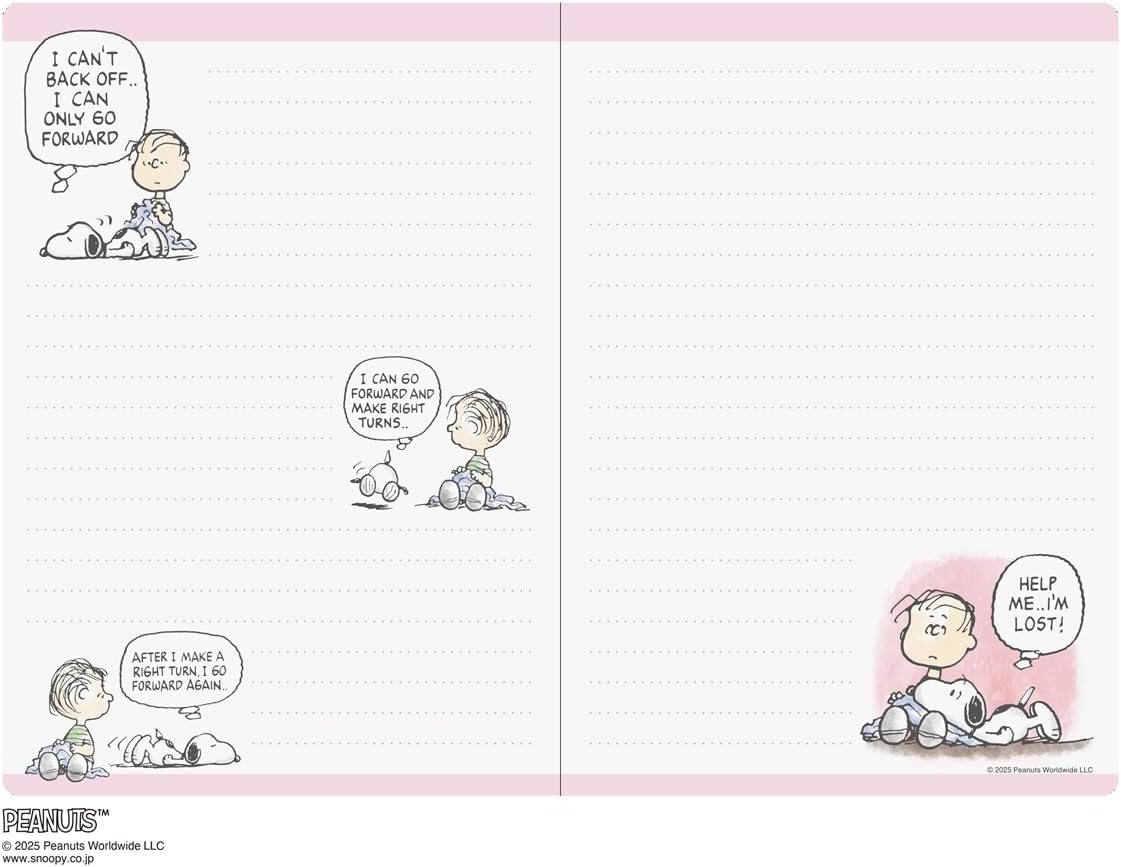 2026 Planner B6 Block Weekly Diary Peanuts/Pair