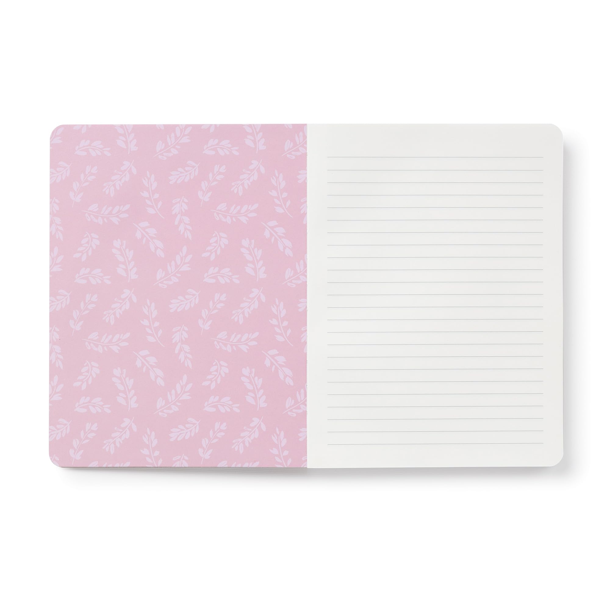 Studio Oh! Bella Flora Notizbuch, mittelgroß, 16,5 x 21,9 cm, 192 linierte Seiten, flachliegendes Hardcover-Tagebuch, koptisches gebundenes Notizbuch für Arbeit, Klassenzimmer und Meetings, 100 g/m²