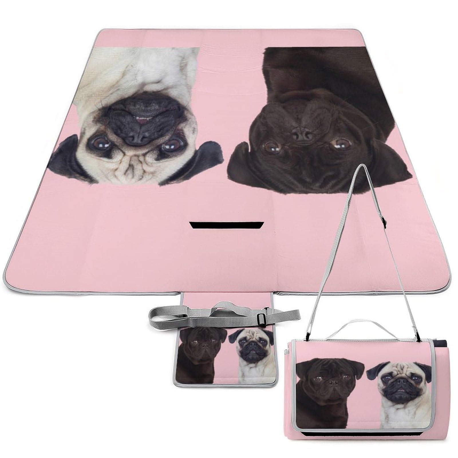 Couverture de pique-nique carlin 148x148 cm imperméable et pliable