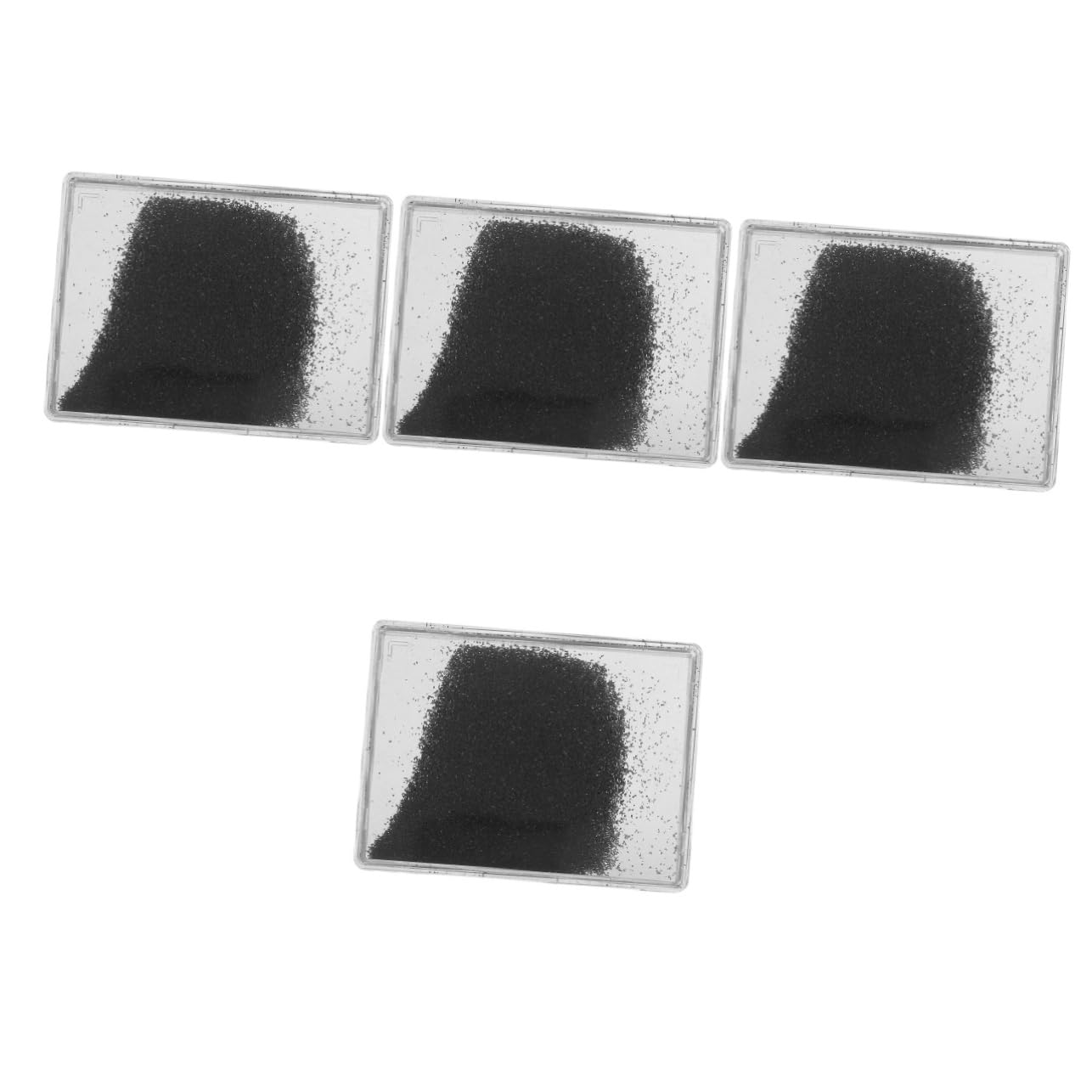 FUNOMOCYA 4 Boxes Magnetic Field Iron Shavings Scientific Experiment Instrument Scientific Education Tool Black Iron Plastic Magnetic Iron Oxide Powder