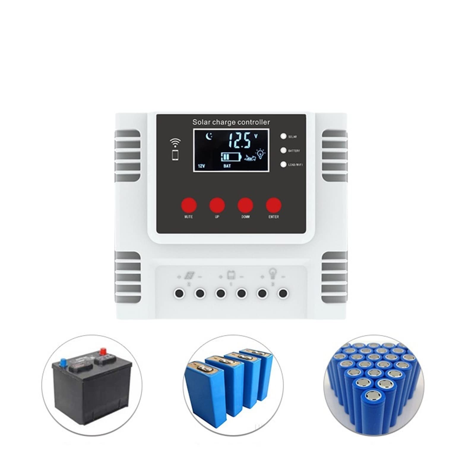 Controller Ibrido Eolico-Solare Regolatore Solare 10A20A30A60A Lampione di Carica Identificazione Intelligente A Tensione Larga(20A)
