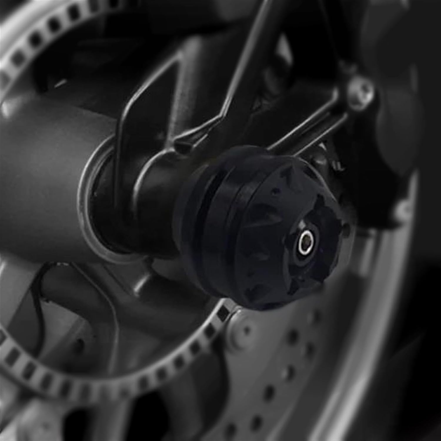 Motorcycle Wheel Protector Motorcycle Accessories Front Rear Wheel Axle Fork Crash Slider for Ducati Panigale 1299 S 2016-2017(Front Black)