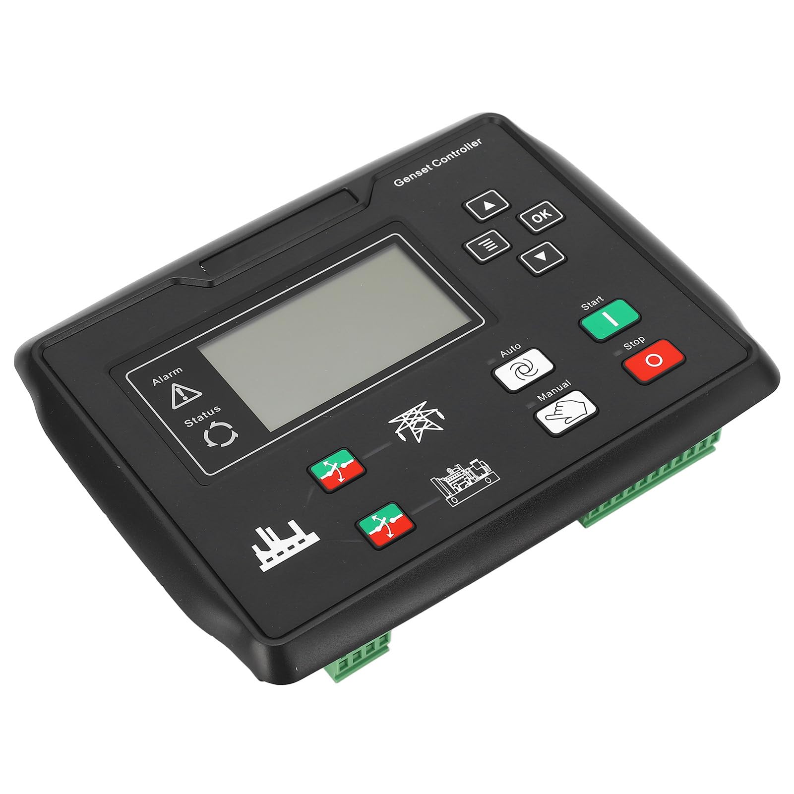 FTVOGUE LCD Panel Sterowania Generatora Diesla Kontroler Samostartu Generatora USB Wyświetlacz 132x64 15 do 360 V Proste Połączenie Automatyczny Start do Codziennej Pracy