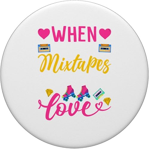 Miniatura 3 de Love Retro Cassette Cinta Mixtape Nostalgia PopSockets Estándar PopGrip