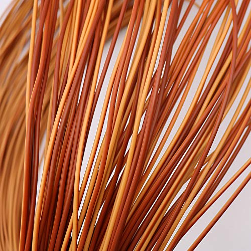 Material de tejido de ratán de PE YebiO redondo 500g plástico sintético mimbre