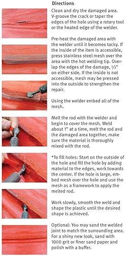 Miniatura 6 de Poly Welder Pro - Kit de reparación de plástico de 200 vatios (verde)
