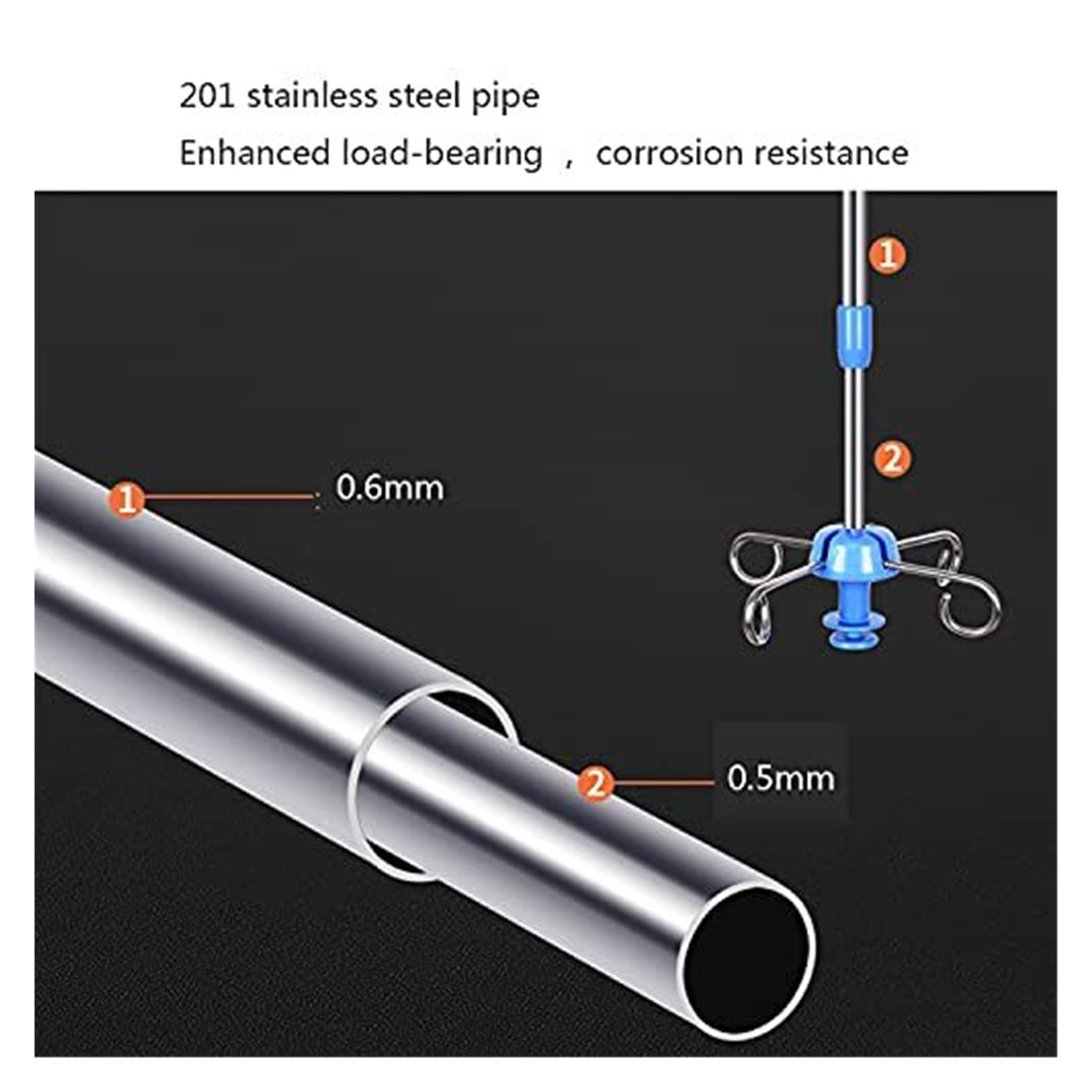 Supporto per gocciolamento IV con altezza regolabile, palo rotante IV per cliniche e case di cura, silenzioso, attrezzatura antigoccia IV con puleggia (100-150 cm) - durevole e stabile