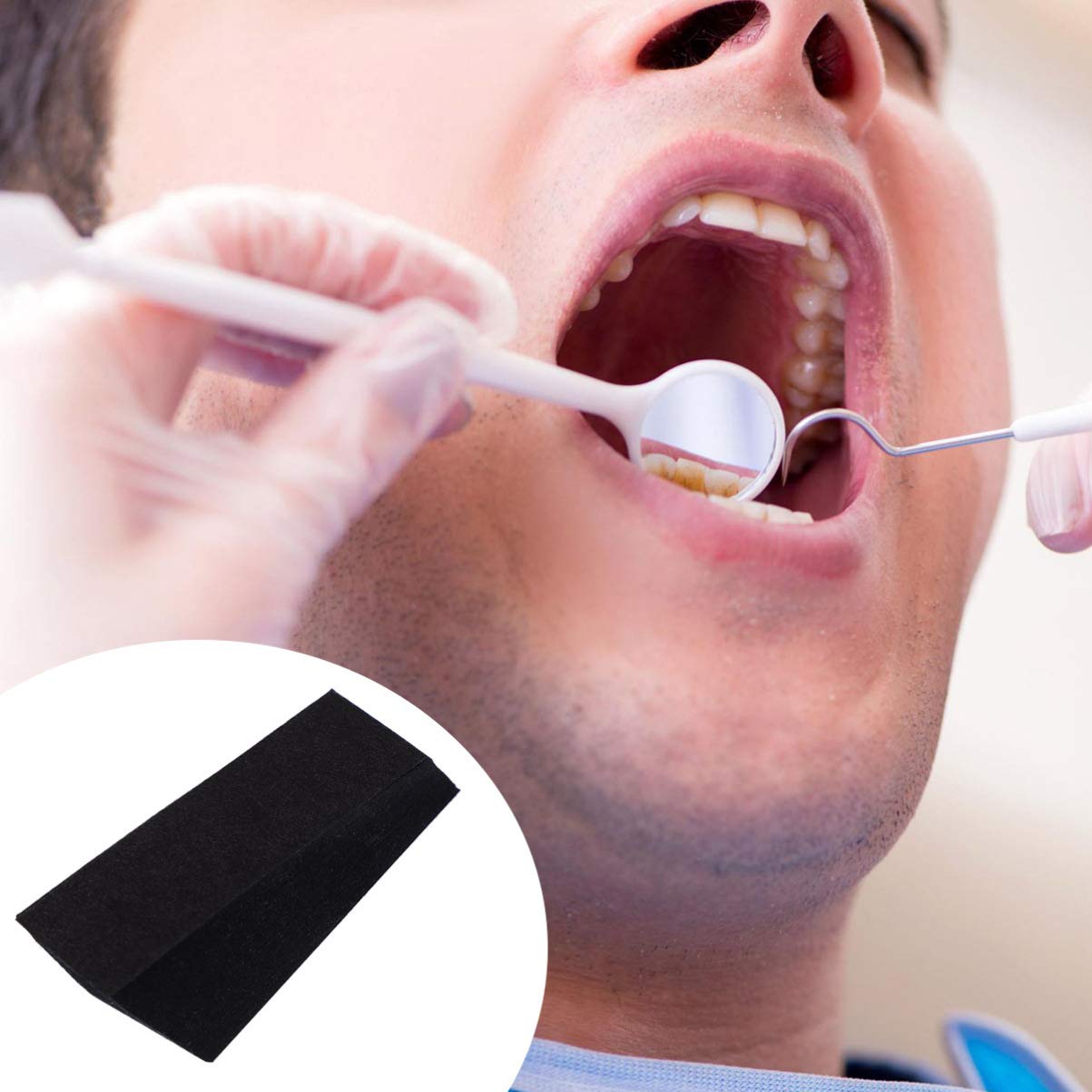 MILISTEN Distributeur de papier articulé en plastique antiadhésif lisse pour dentiste dentaire Bleu