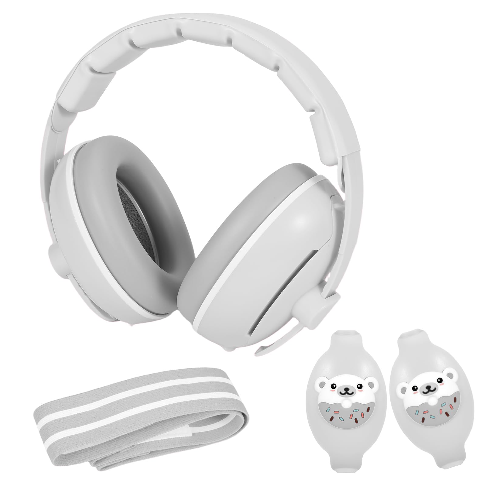 Vexaflow Cascos Bebe Antiruido, Con Bolsa de Transporte, para Sueño y Viajes, Protectores Auditivos Ajustables para Bebé y Niños de Hasta 48 Meses, Reducción de Ruido hasta 25dB - 2