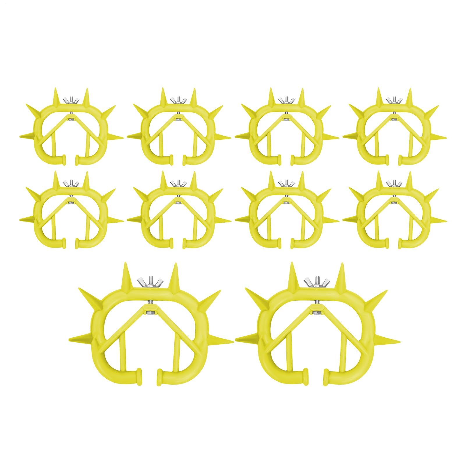 Anello al naso per lo svezzamento del vitello, svezzamento del vitello con di naso di mucca - 10 pezzi Anello per naso per bestiame Vitello Mucca Svezzatore per bestiame,Svezzamento per vitelli Quiet