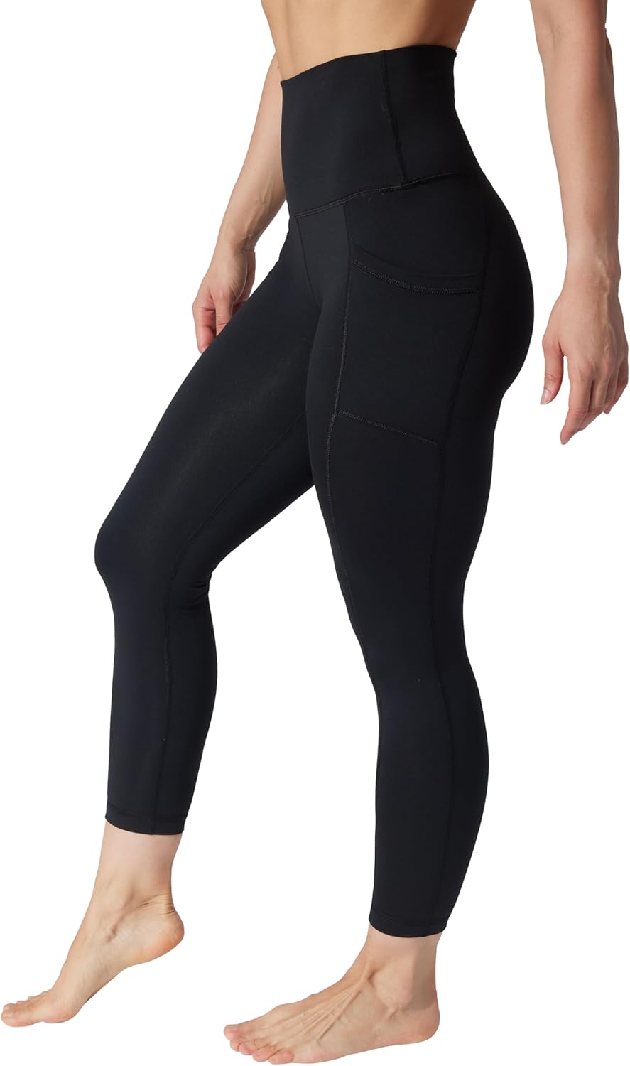 Yogalicious High Waist Ultra Soft 7/8 Ankle Length Leggings with Pockets for Women - Image 2