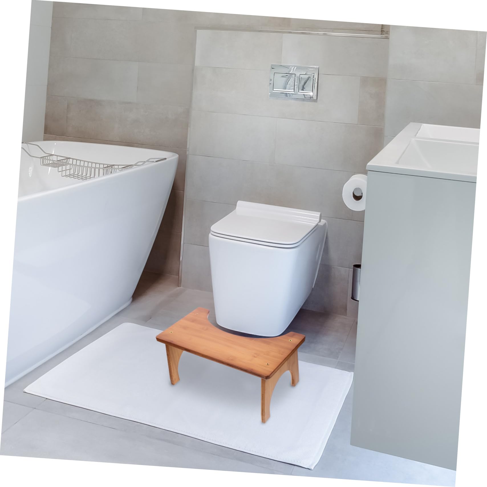 PACKOVE Sgabello per Wc Antiscivolo Sgabello da Bagno Sedia per Doccia Piedi per Casa