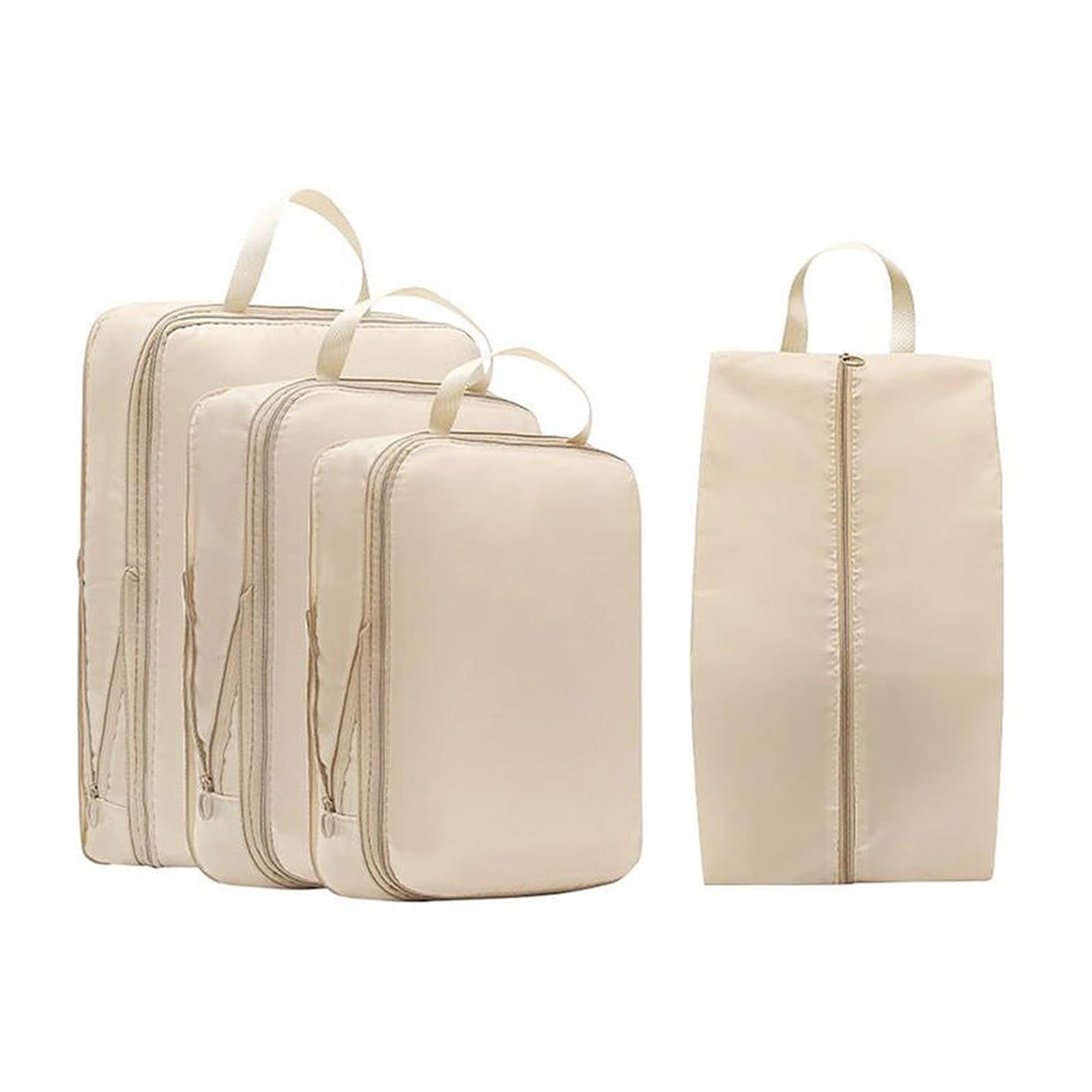 Organizador Maleta Bolsa de almacenamiento viaje 4 piezas, bolsa compresión, organizador equipaje, cubos embalaje Viaje(Pink)