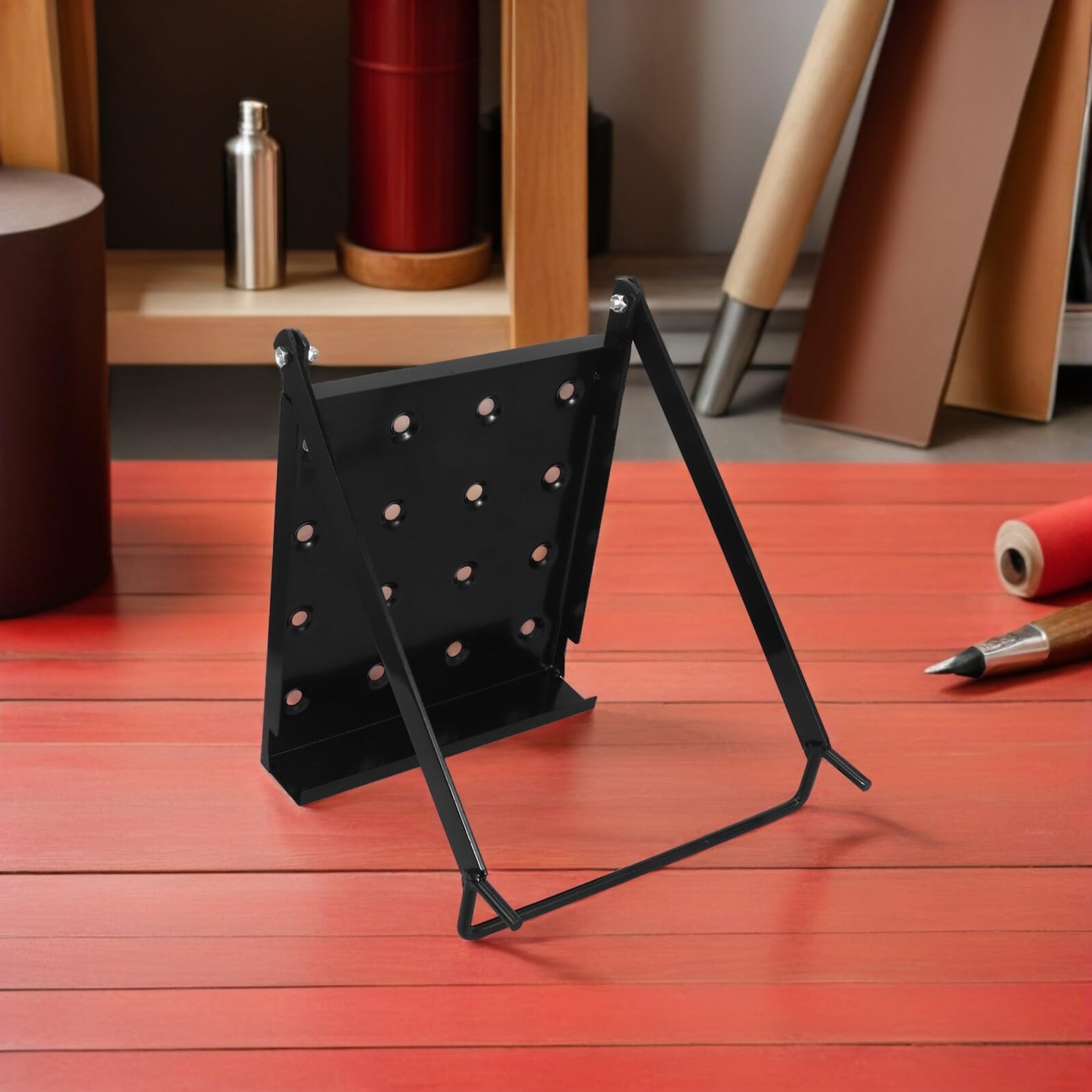 Platforma Plegable para Escalera Exteble Soporte Trabajo Anslizante Hierro Resistente C__PLACEHOLDER_BRAND_10__ con Escaleras cóas Loft Espacio Amplio para Herientas para