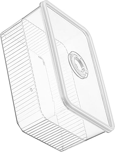 Miniatura 9 de TOPINCN Contenedor de almacenamiento de frutas para refrigerador, caja de almacenamiento para refrigerador con tapa, plástico transparente sellado