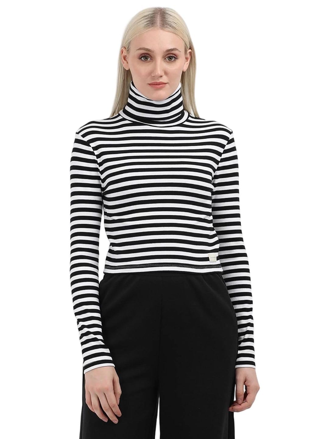 Striped Slim Fit Cotton T Shirt