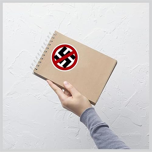 Miniatura 2 de Adhesivo antifascista antifascista antinazi No Nazis Never Again Stop Hate Anti-Hate No Hate Love Not Hate Cup Car Truck Helmet Laptop Bottle Bumper